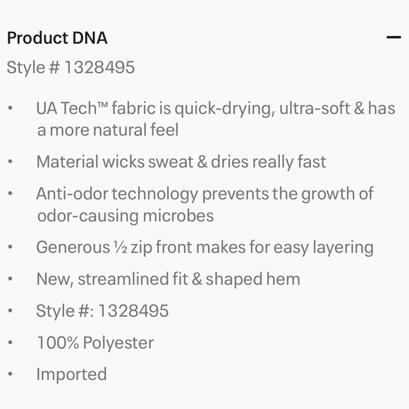 NWOT Under Armour Grey Jacket Mens’ Large Half-zip Carbon Heather - Picture 10 of 10